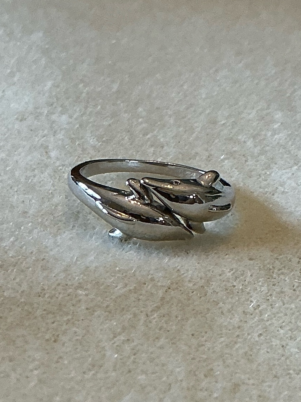 Silver tone Dolphin Ring - Women's Jewelry